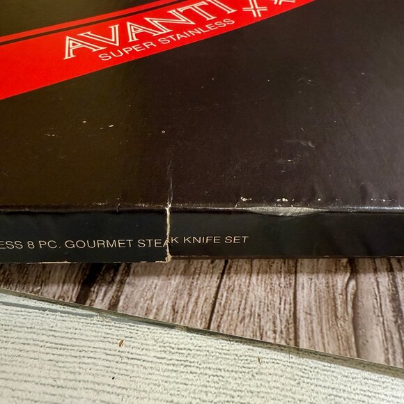 AvantiX Stainless Steel Gourmet 8 PC Steak Knives NIB Open Box READ - Picture 11 of 12